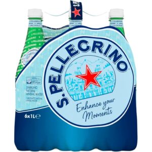San Pellegrino Agua Carbonatada 6 Unidades / 1 L / 33.8 oz