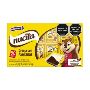 Colombina Nucita Crema con Avellanas 80 Unidades / 14 g Colombina