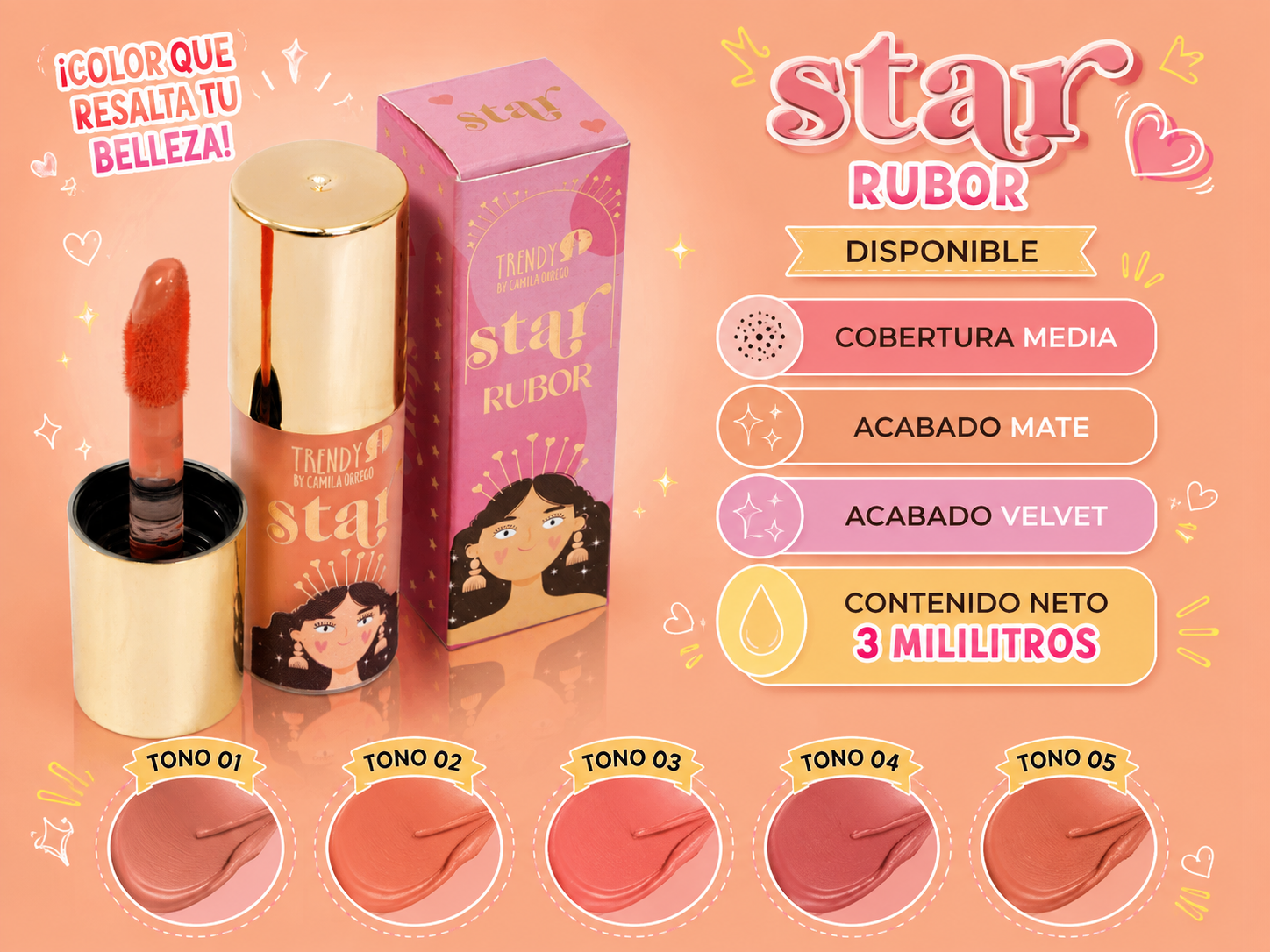 Rubor En Crema Star