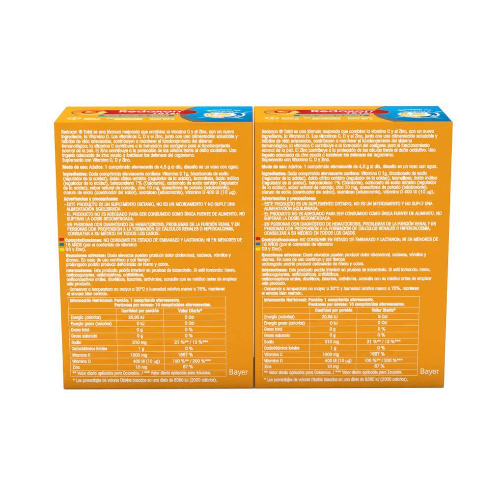 Redoxon Suplemento con Vitamina C / 40 Unidades / 4.5 g / 0.15 oz - Imagen 2