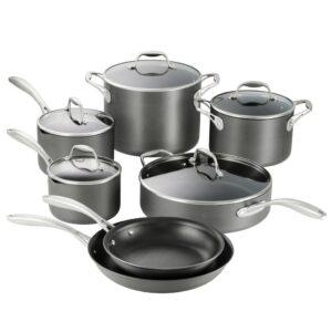 Member’s Selection Juego de Batería de Cocina Aluminio Anodizado 12 Piezas