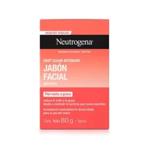 Jabón Facial Neutrogena Deep Clean Intensive X 80 Gr