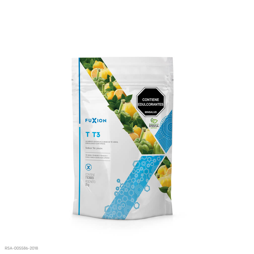 Fuxion T3 – Sabor Té Verde con Limón x 30 Sobres