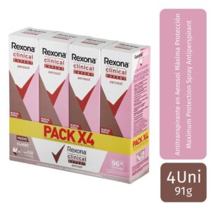 Rexona Clinical Expert Aerosol 4 unidades