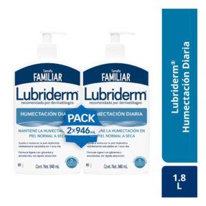 Lubriderm Crema Humectación Diaria Piel Normal a Seca 2 Unidades / 946 mL / 32 ozZ