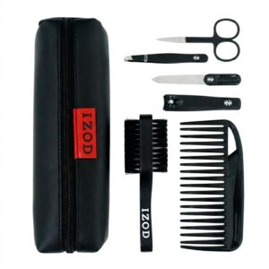 Izod Set de Regalo con Accesorios de Aseo Personal Color Negro 7 Piezas