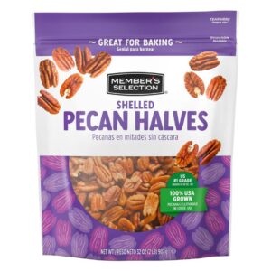 Member's Selection Pecanas en Mitades, Sin Cáscara y Sin Sal 907 g / 32 oz