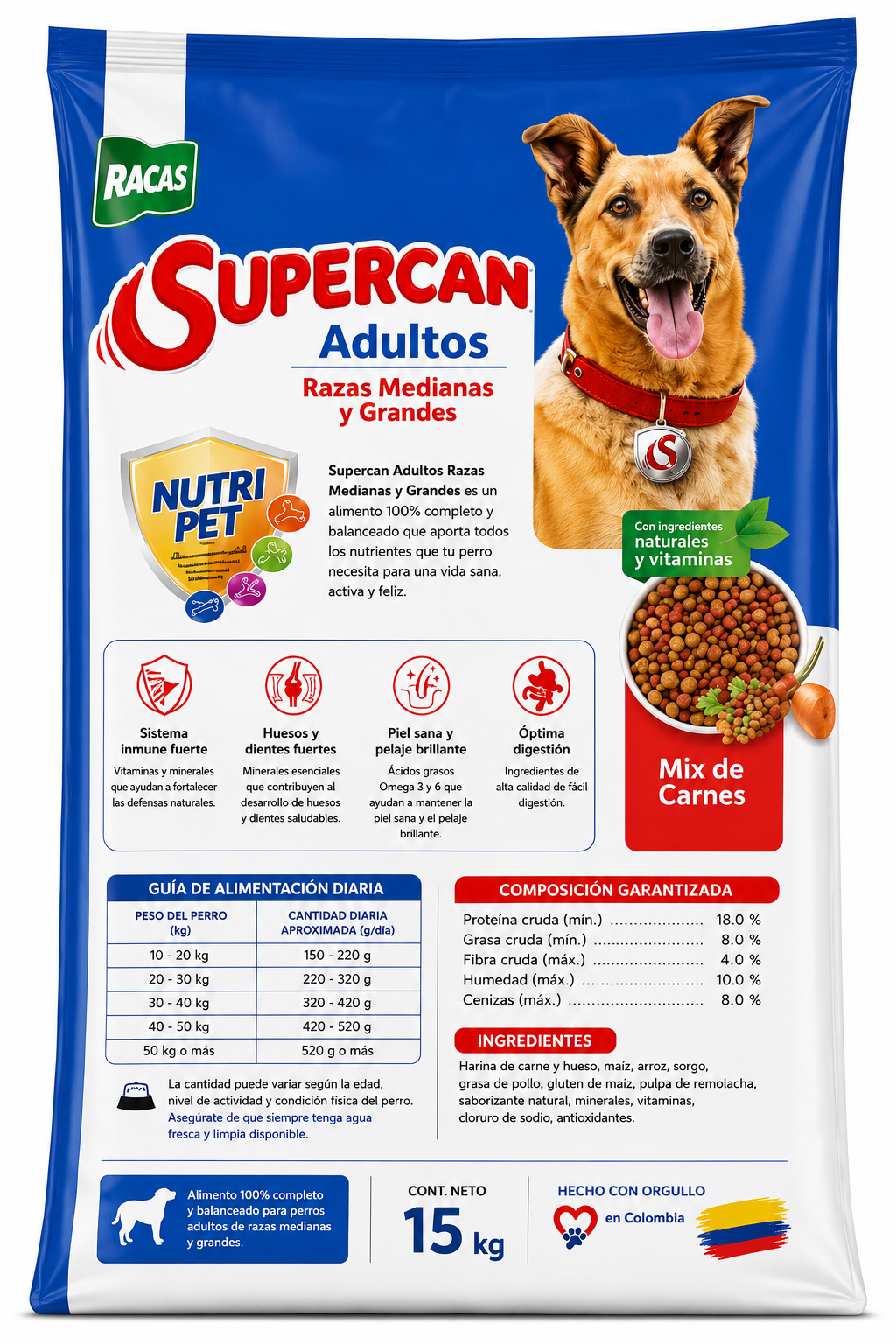 SUPERCAN RAZAS MEDIANAS Y GRANDES x 15 KG - Imagen 2