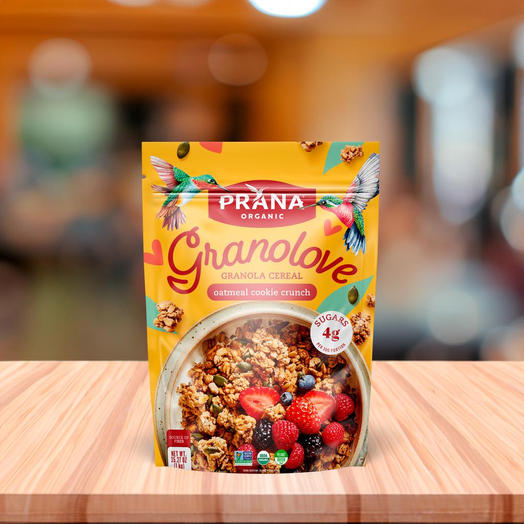 Prana Granola Sabor Galleta Crujiente de Avena Orgánica 1 kg / 35.27 oz - Imagen 2