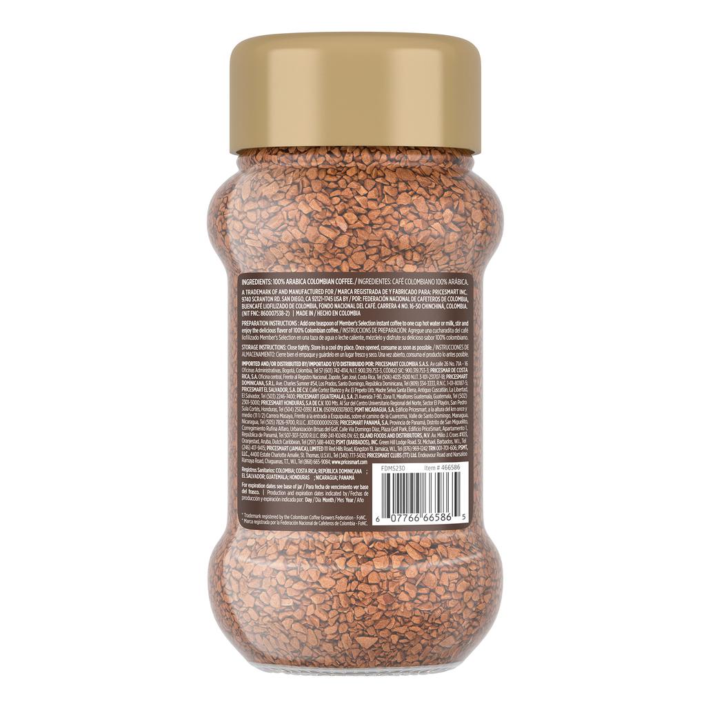 Member's Selection Café Instantáneo Liofilizado 320 g / 11.2 oz - Imagen 2