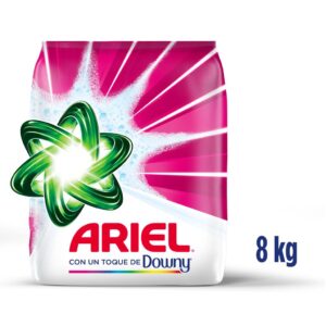 Ariel Detergente en Polvo para Ropa con un Toque de Downy 8 kg