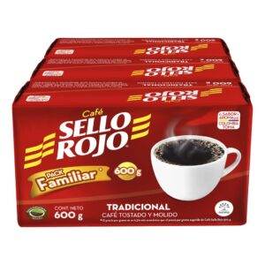 Sello Rojo Café Fuerte 3 Unidades / 600 g / 1.3 lb